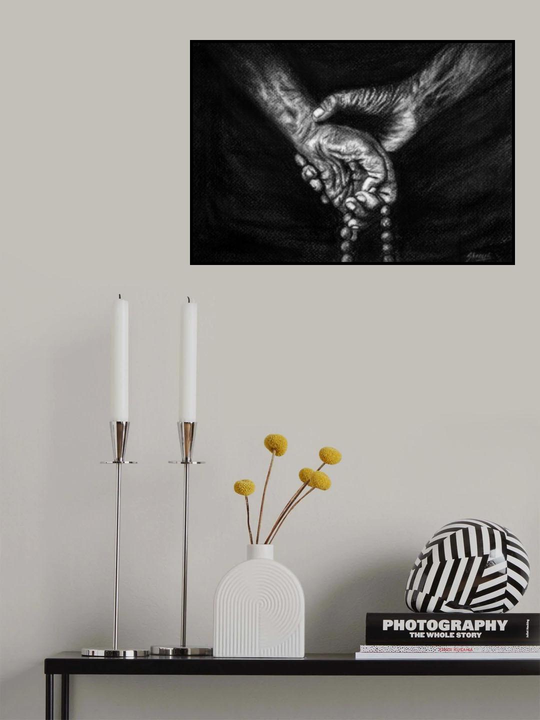 In Prayer Poster och Canvastavla