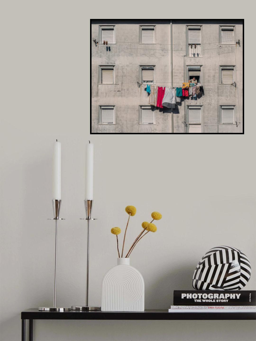 Drying the Clothes Poster och Canvastavla