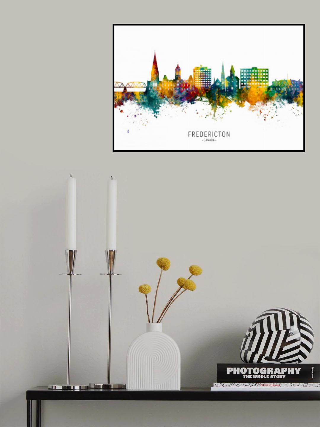 Fredericton Canada Skyline Poster och Canvastavla