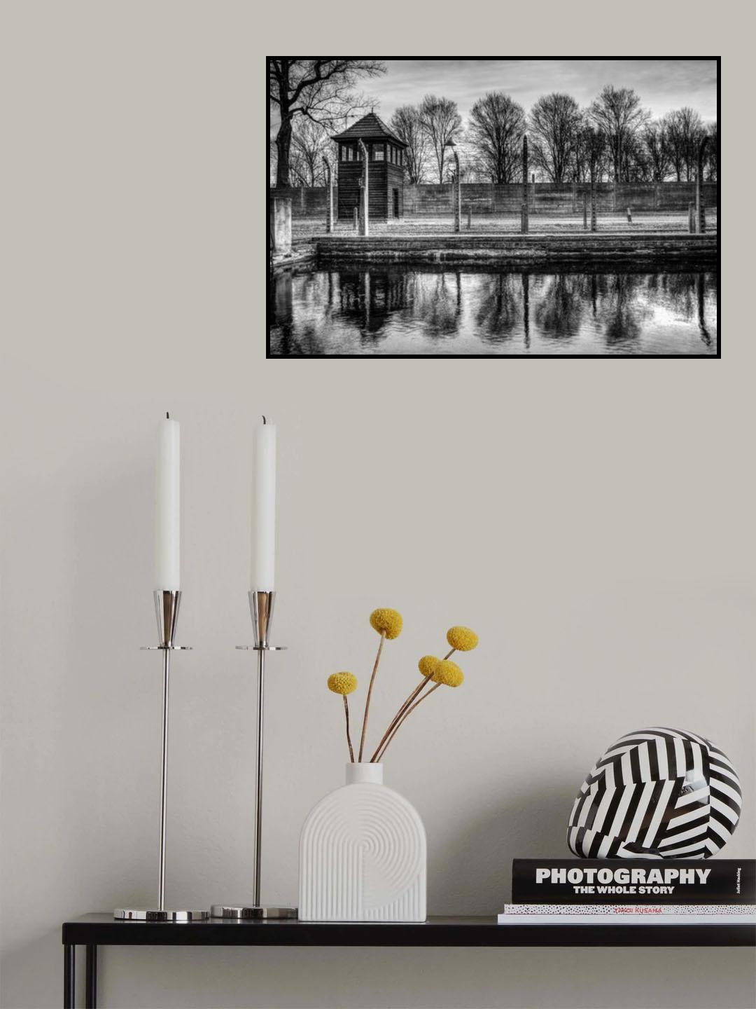 Auschwitz pond Poster och Canvastavla