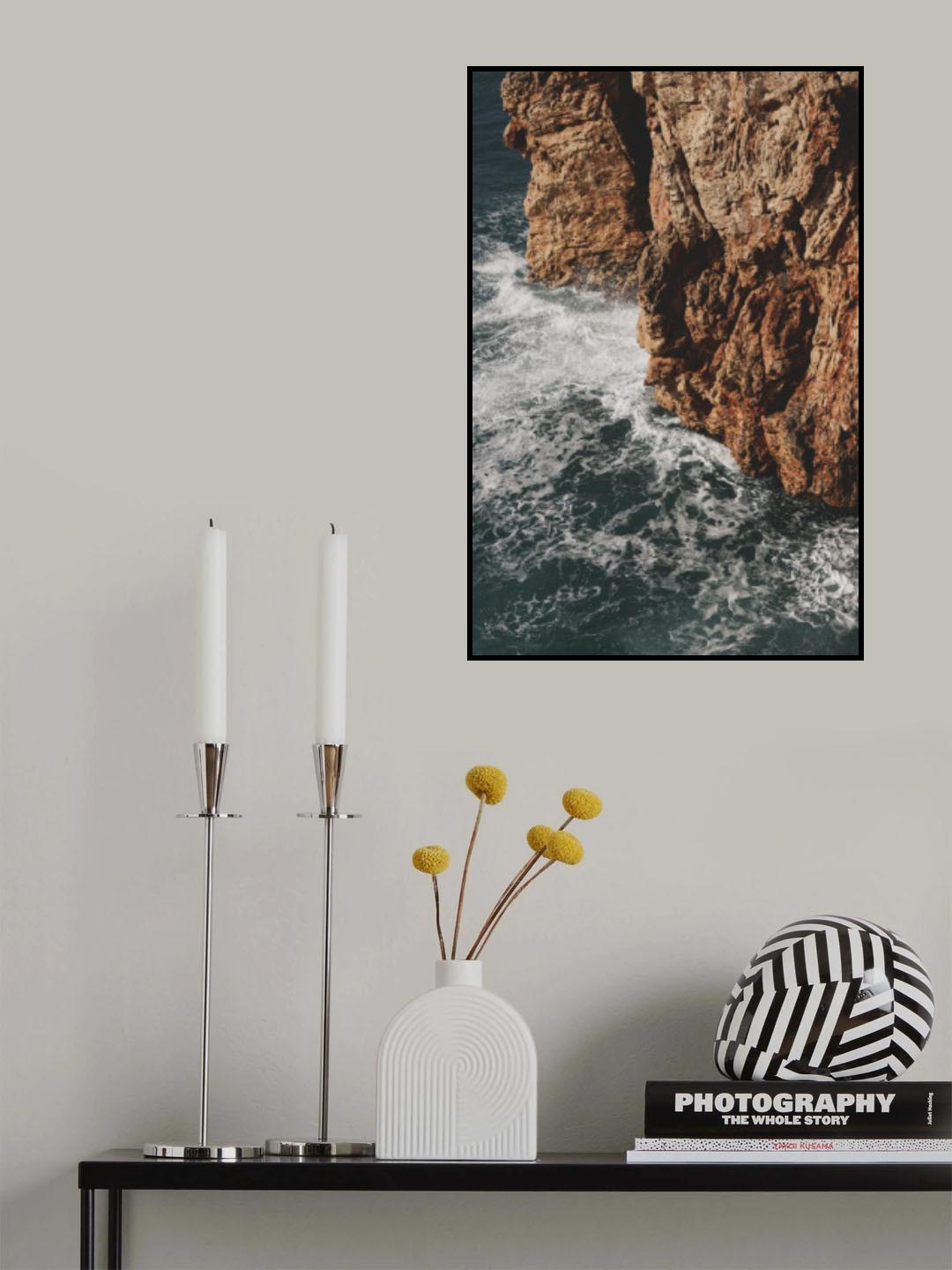 sea waves and rocks Poster och Canvastavla