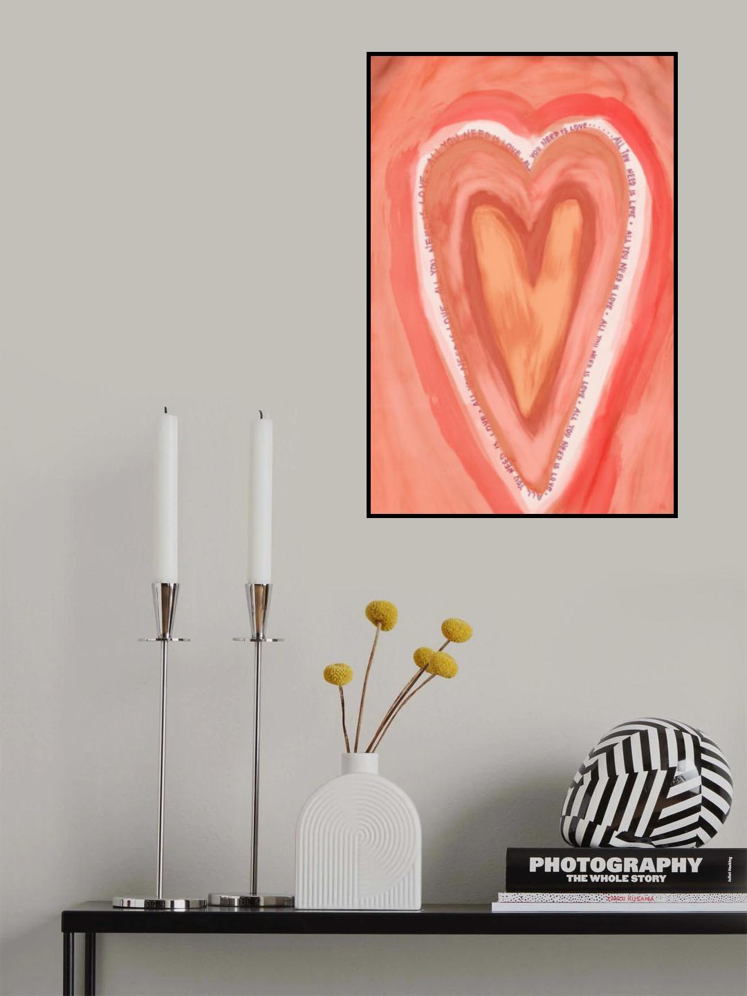 All You Need Is Love Poster och Canvastavla