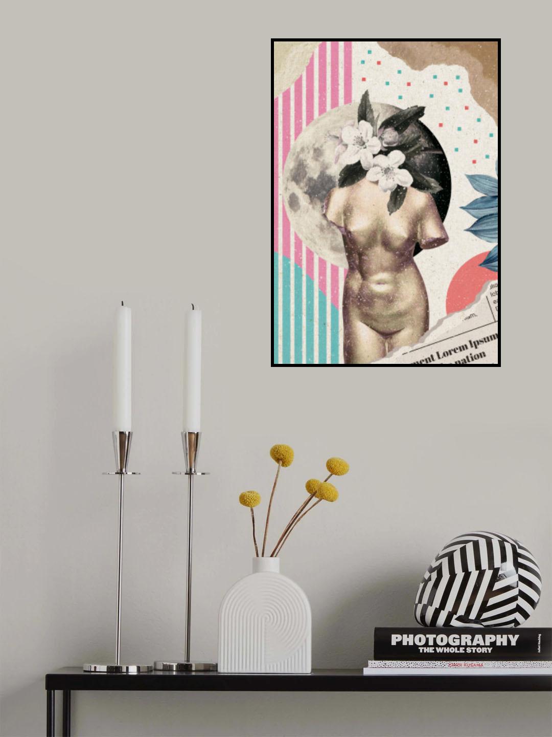 Life on Moon Poster och Canvastavla