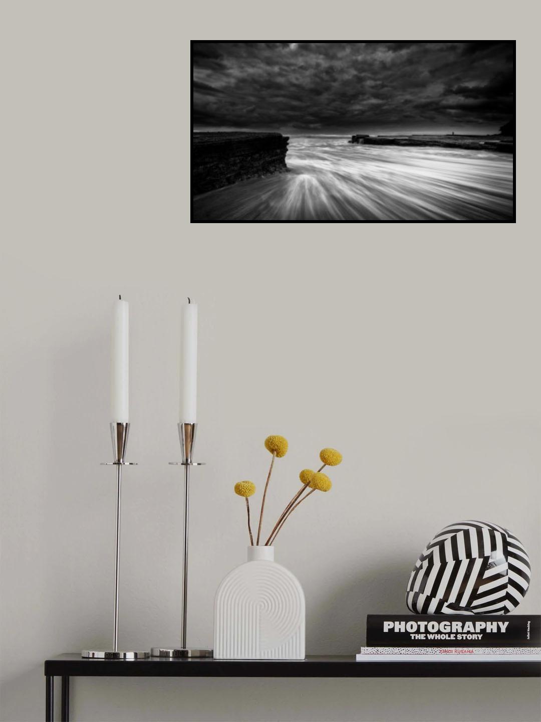 White lines Poster och Canvastavla