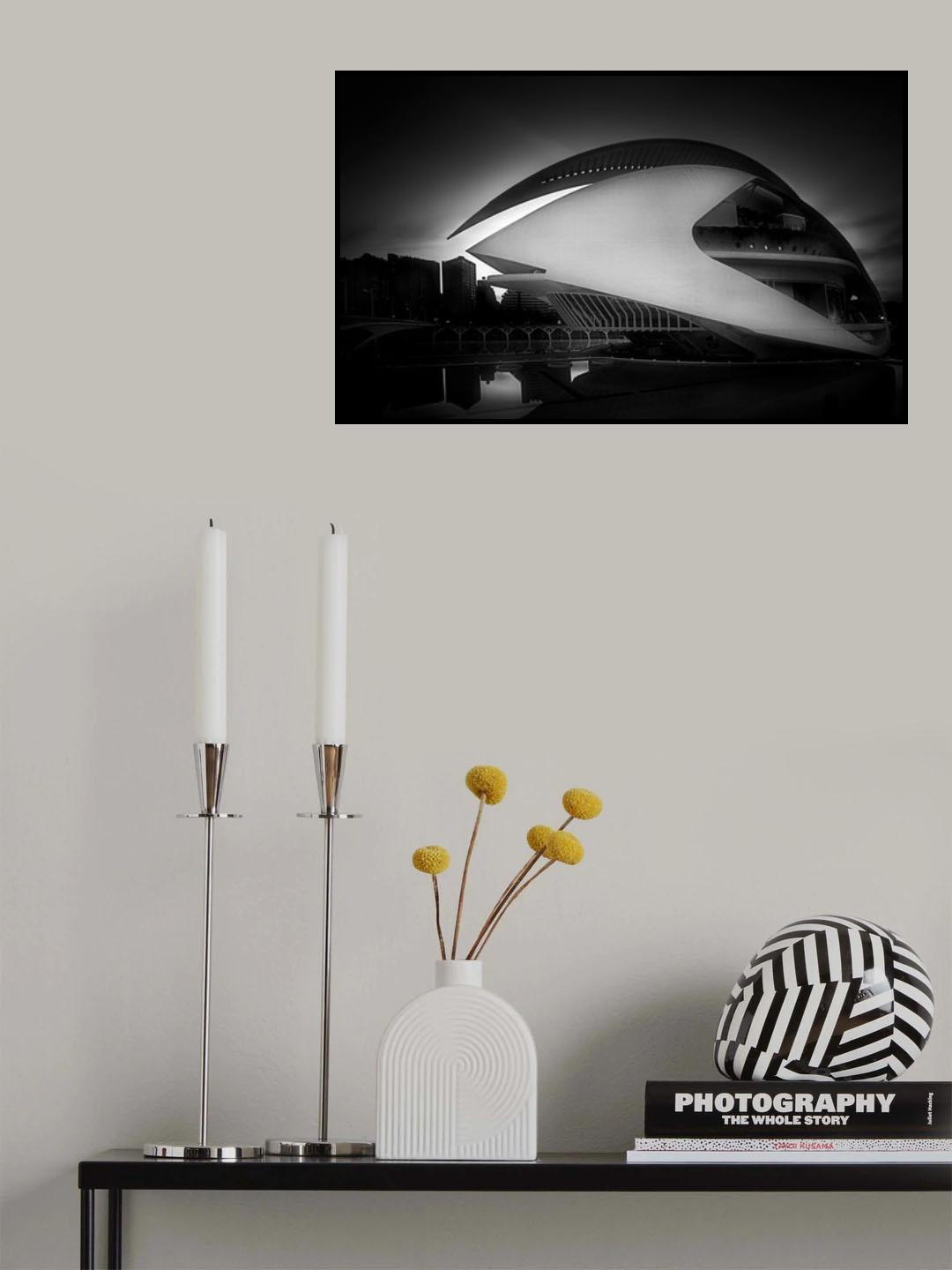 Palau de les Arts Reina Sofía (Opera House of Valencia) Poster och Canvastavla