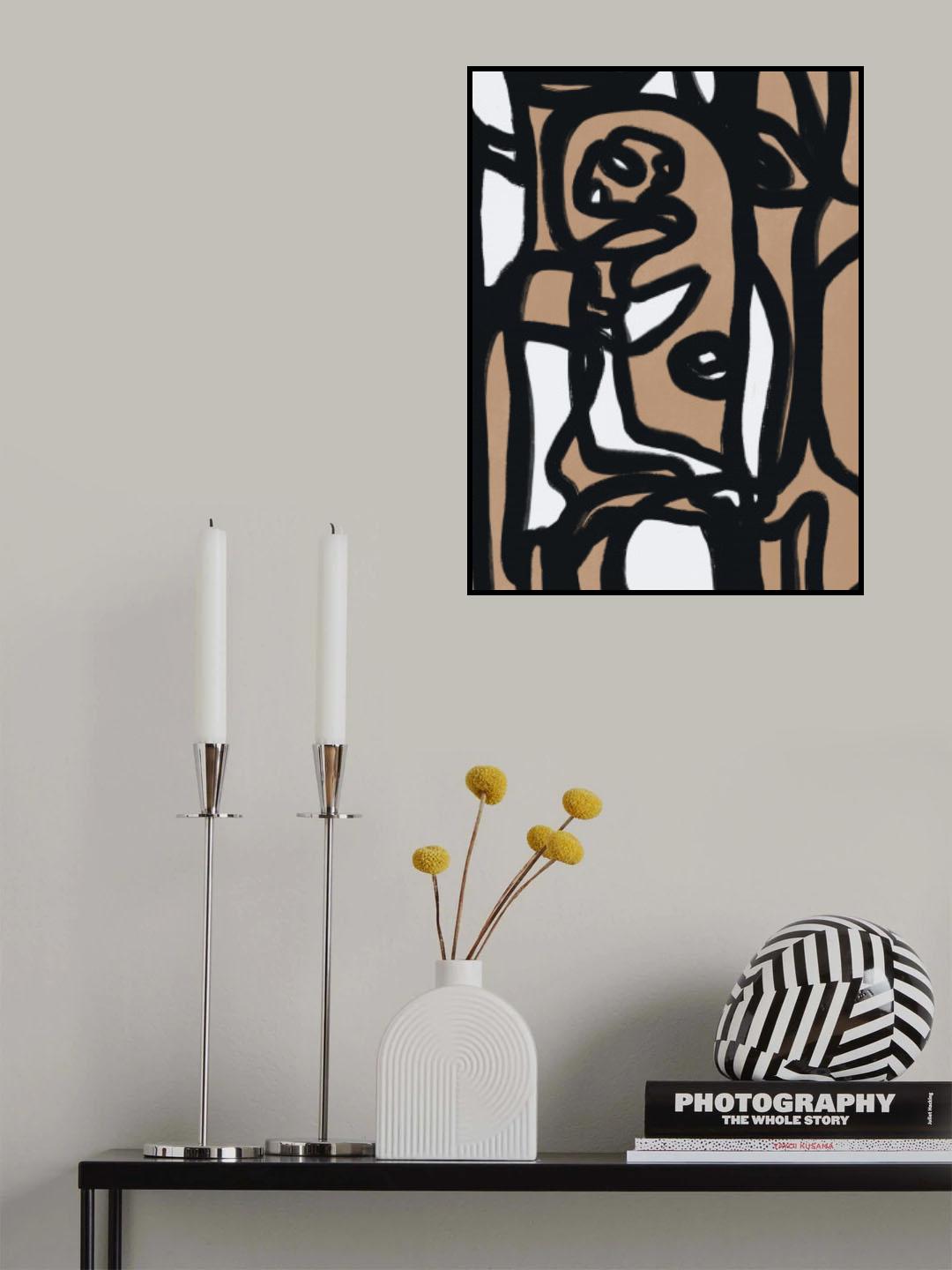 Bold line composition 05 Poster och Canvastavla