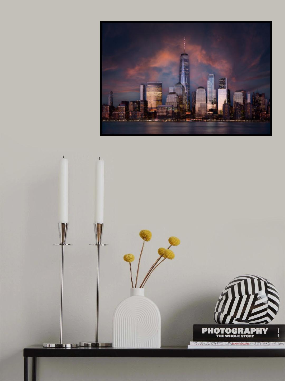 Skyline NYC Poster och Canvastavla