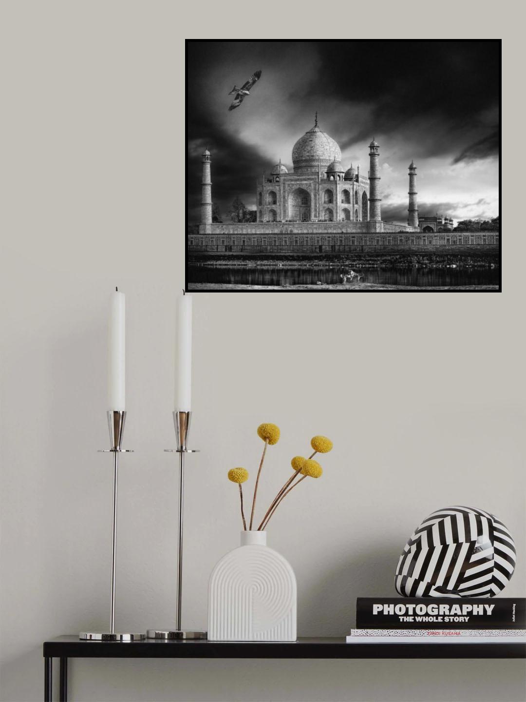 the banks of the Jamuna river Poster och Canvastavla