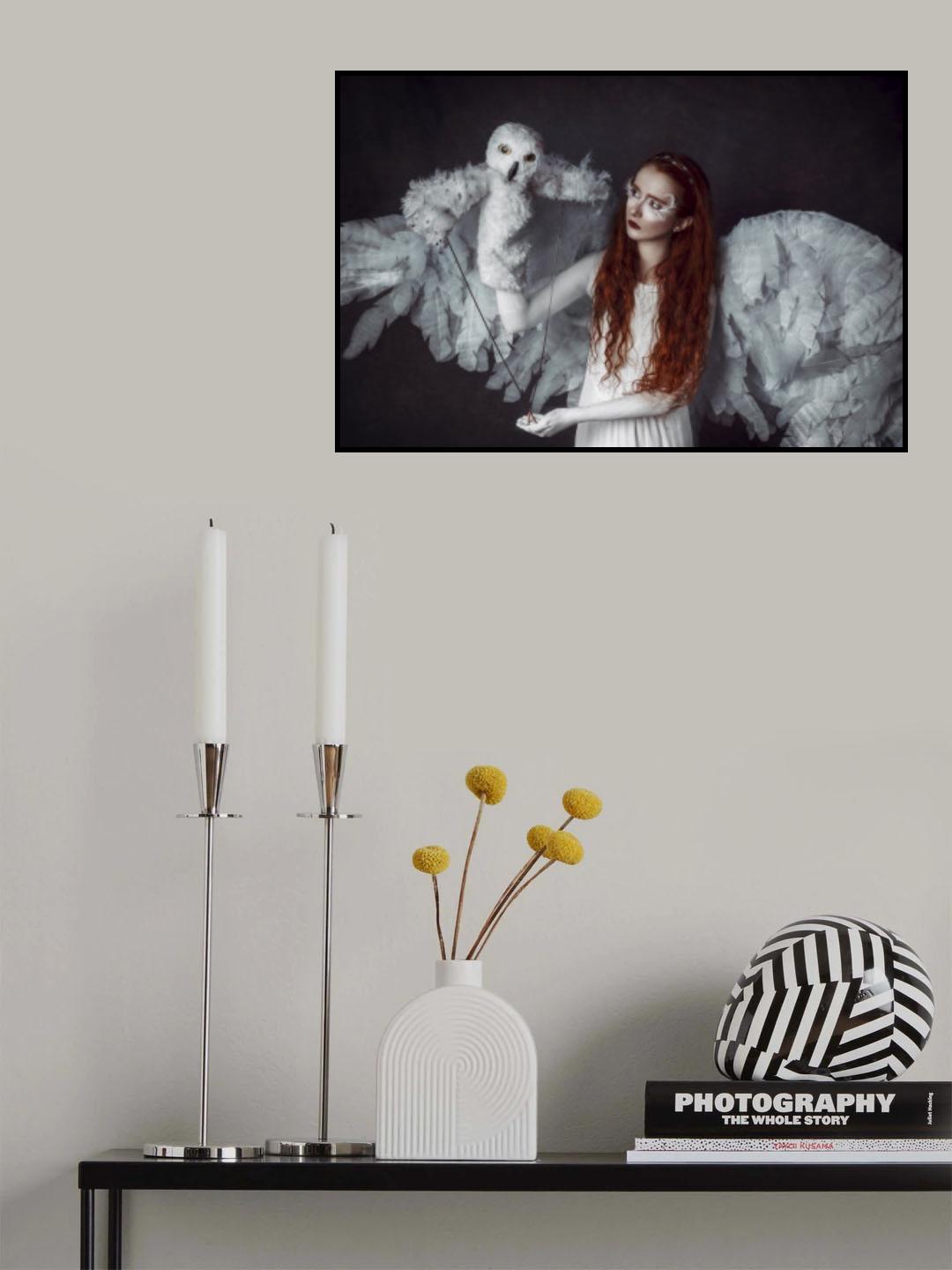 Kvitravn (White Raven) Poster och Canvastavla