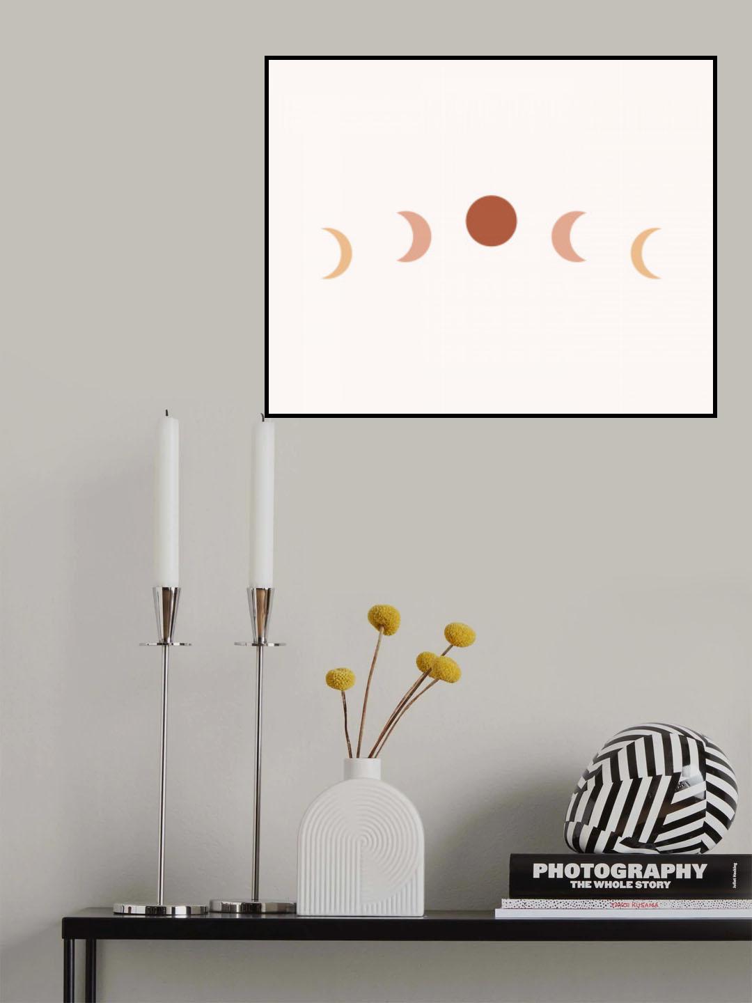 Moonphase No2 Poster och Canvastavla