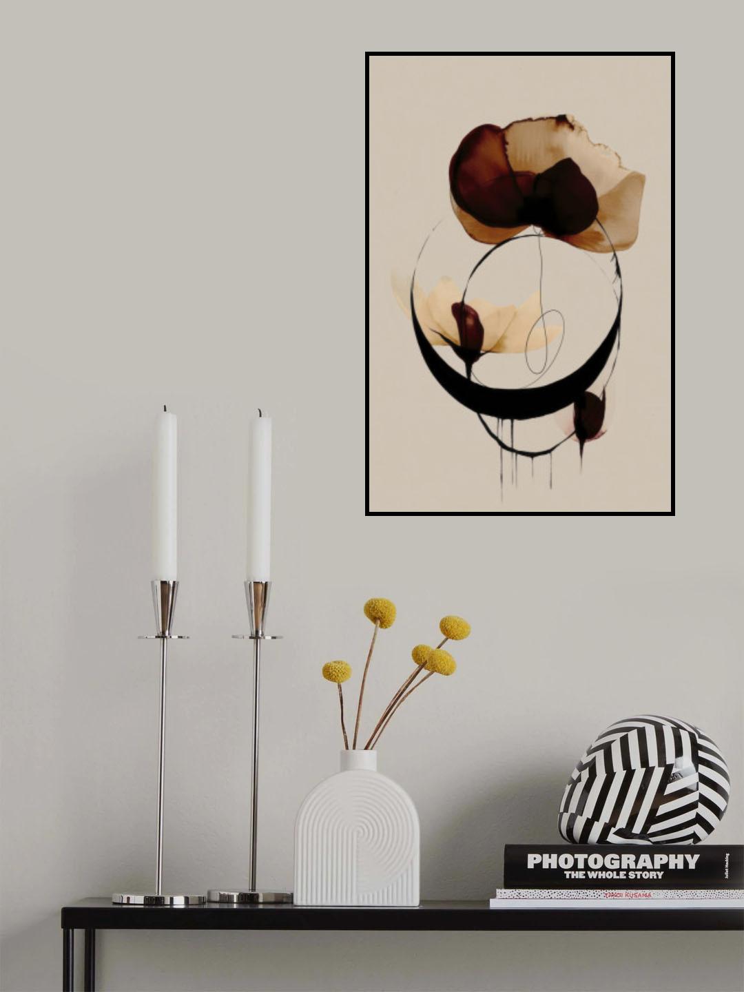 Halo Flowers No 4 Poster och Canvastavla