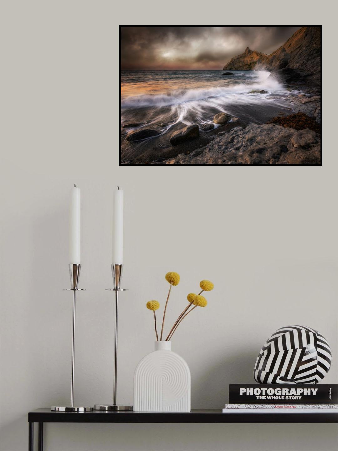 Storm at Kapchik cape Poster och Canvastavla