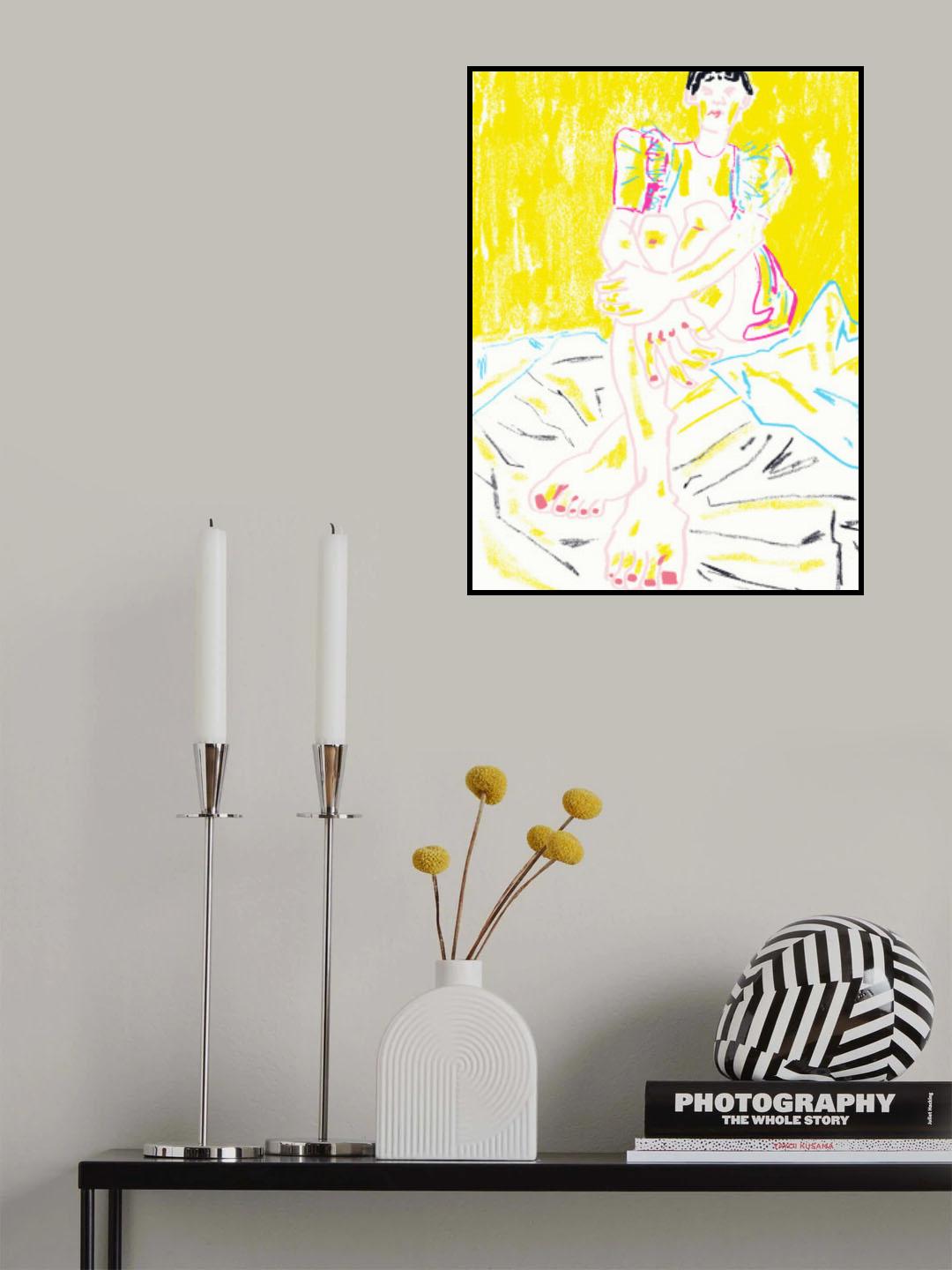 The Girl In The Yellow Dress Poster och Canvastavla