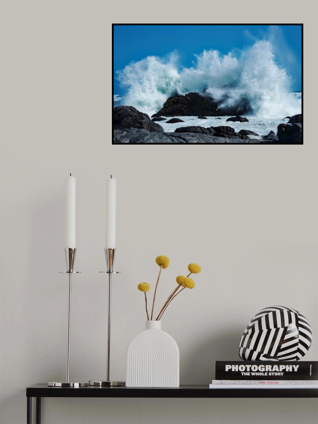 Wave Break Poster och Canvastavla