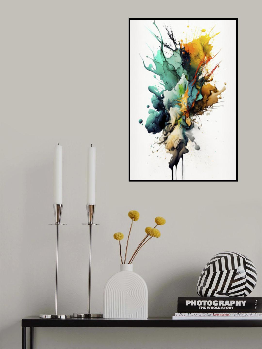 Colorful fluidity Poster och Canvastavla