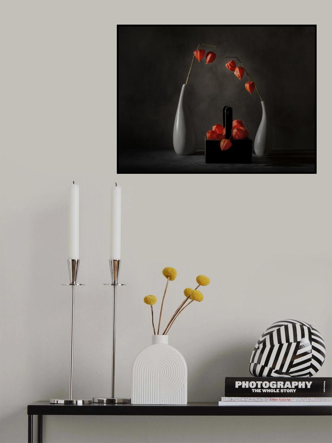 Hanging red lantern Poster och Canvastavla