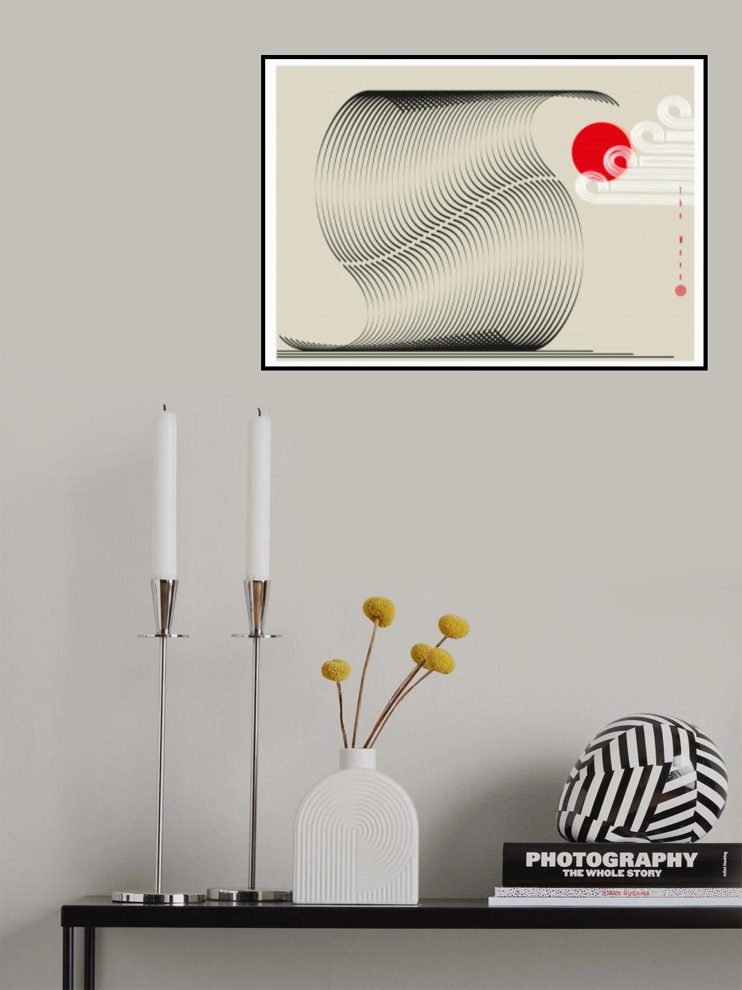 The Wave Biscuit - Black Poster och Canvastavla