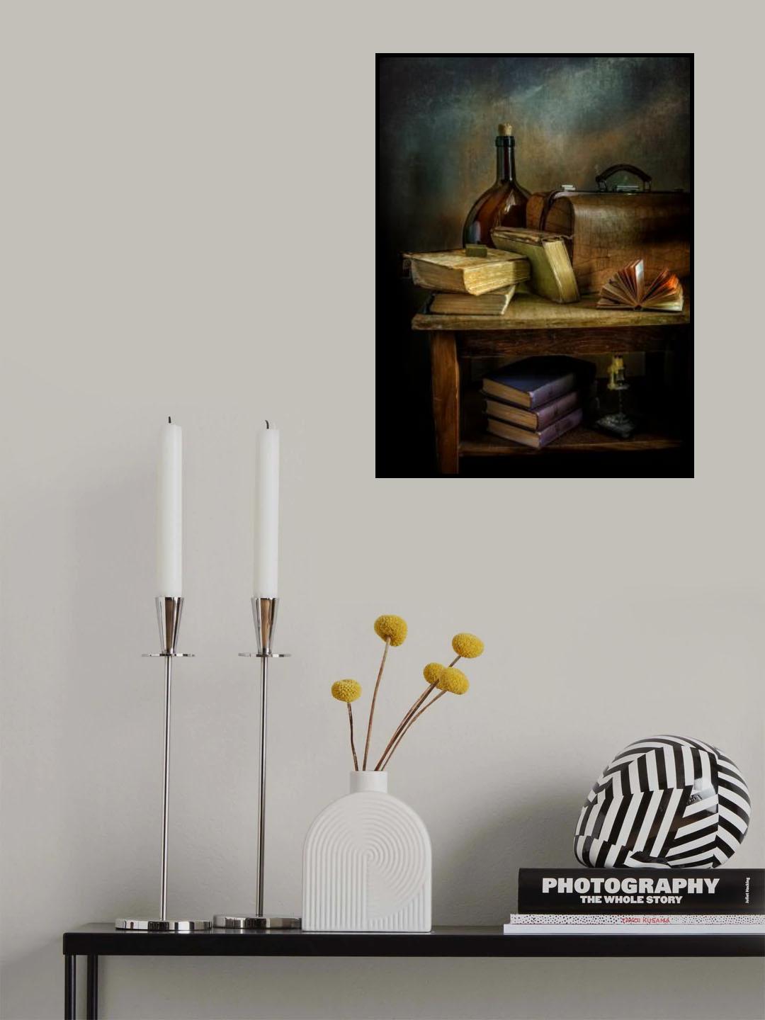 still life with books. Poster och Canvastavla