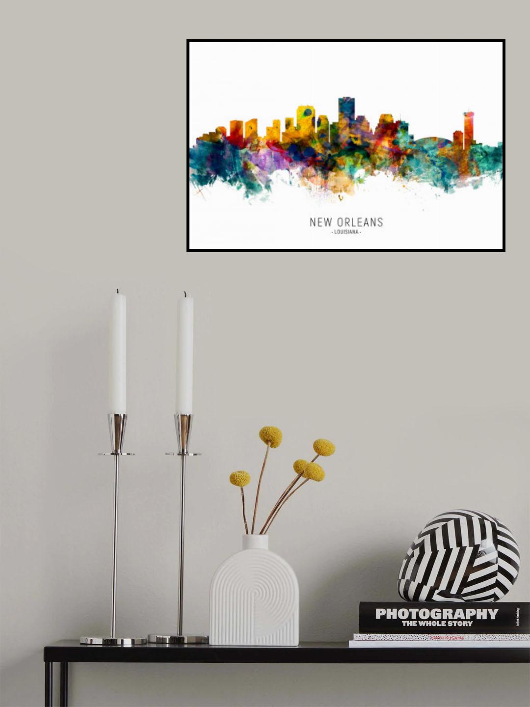 New Orleans Louisiana Skyline Poster och Canvastavla