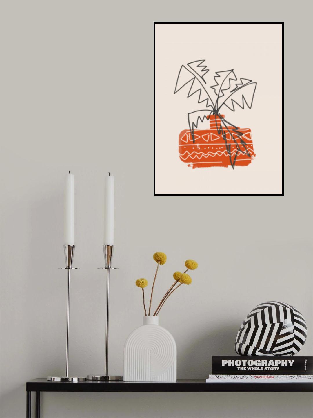 Hand Drawn Plant Sketch Poster och Canvastavla