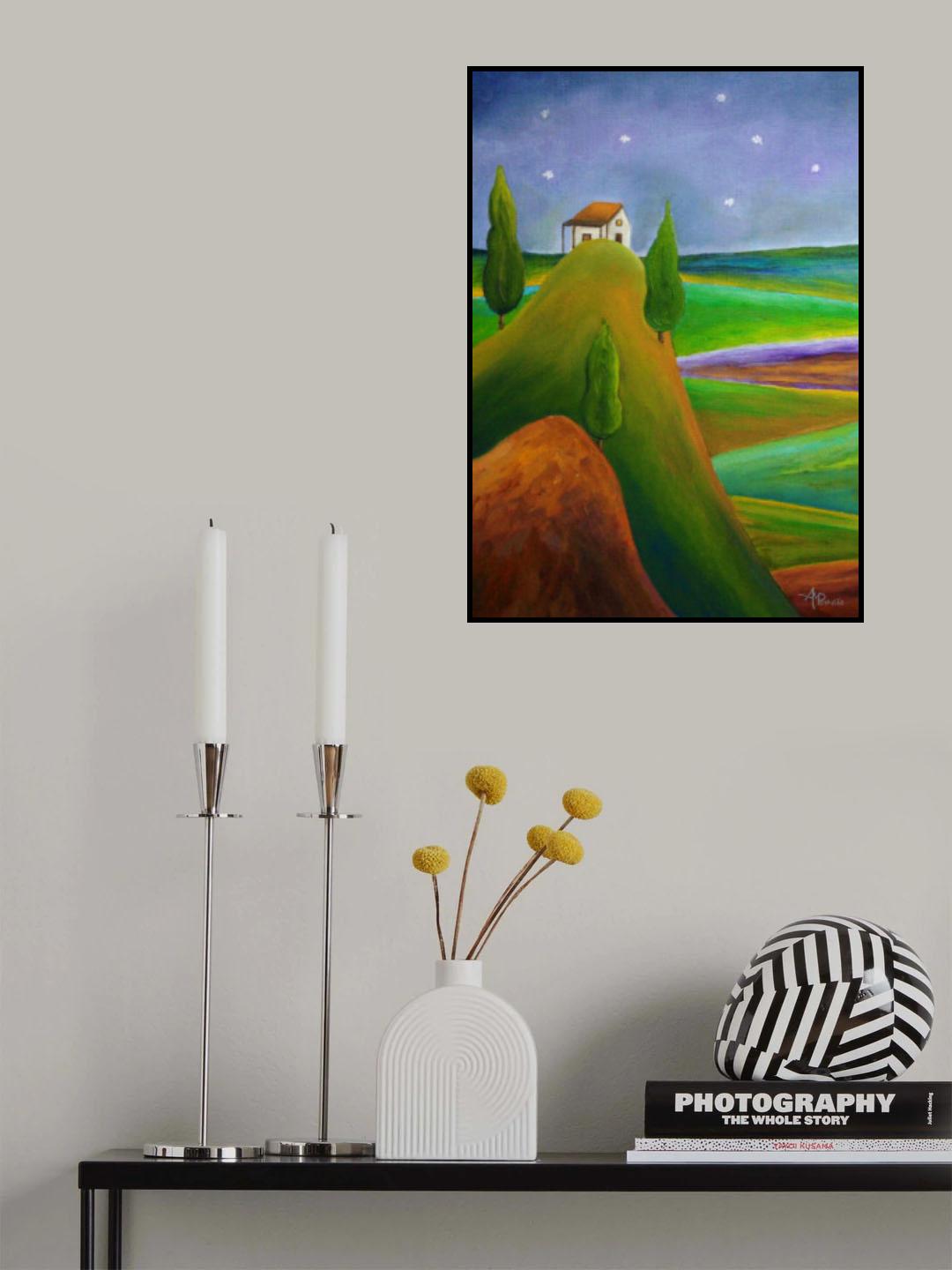 Starry Summer Night Poster och Canvastavla