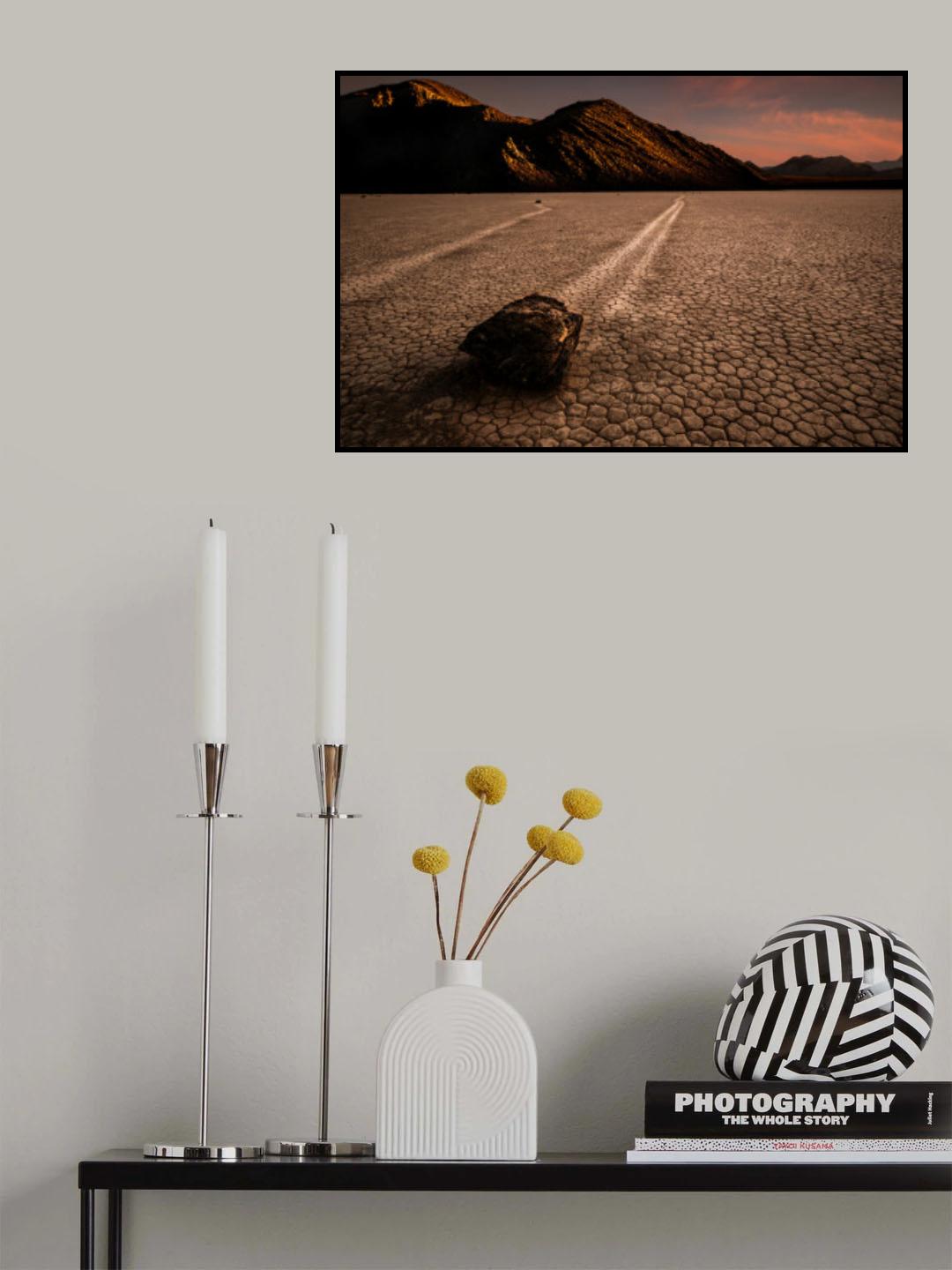 Rocks walking in sunset Poster och Canvastavla