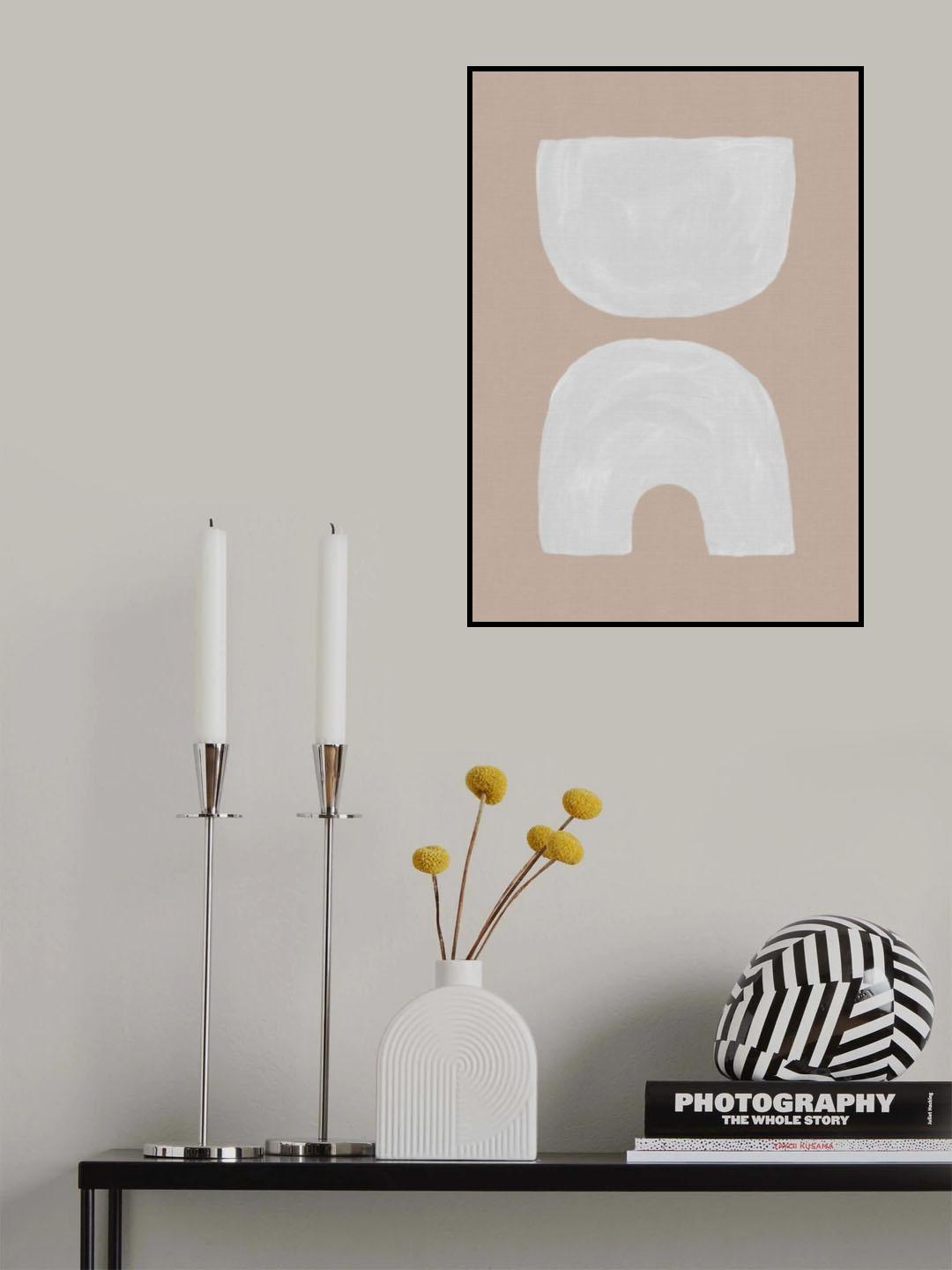 Mid Century Brown I Poster och Canvastavla