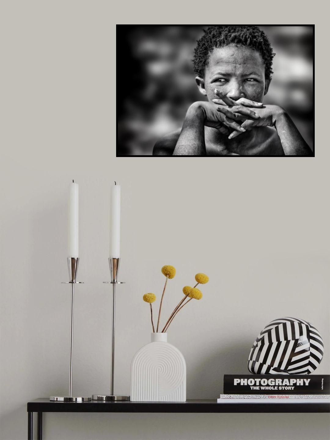 young bushmen woman Poster och Canvastavla