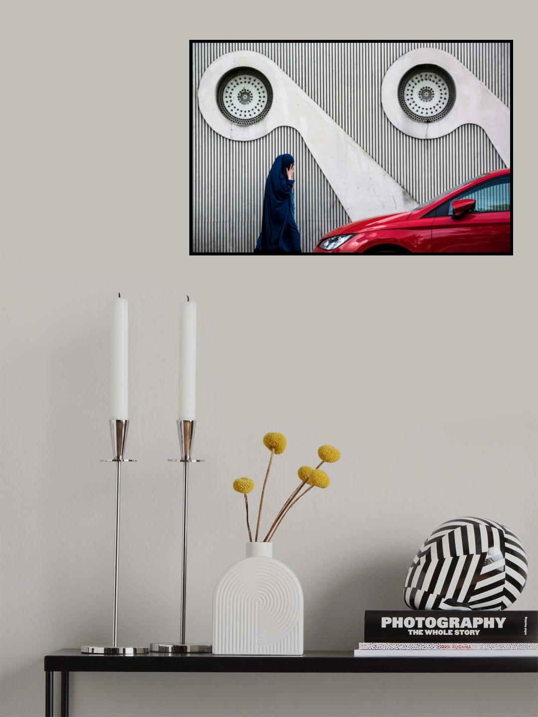 walking or driving Poster och Canvastavla