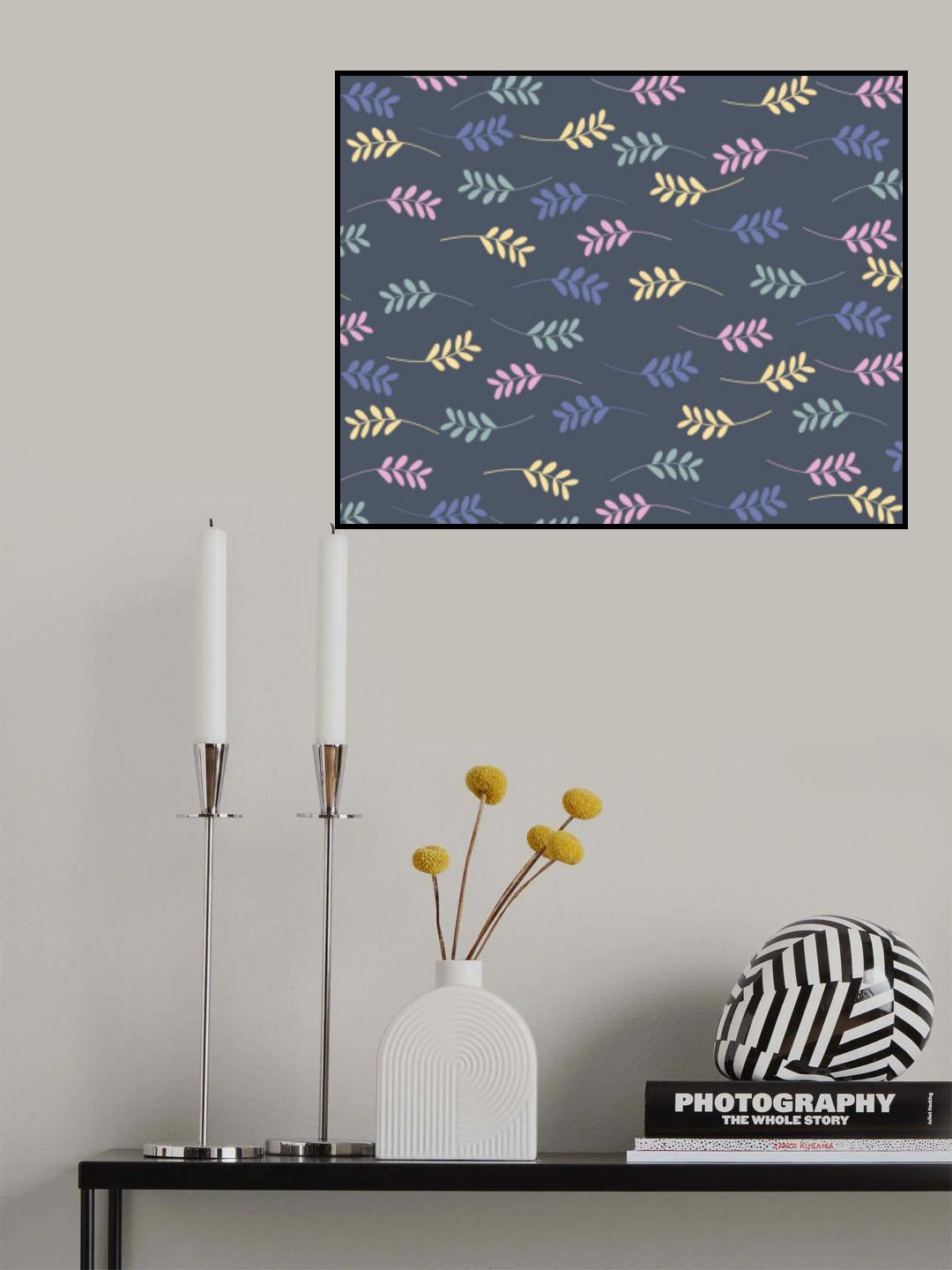 Scandi japandi flowers 3 Poster och Canvastavla