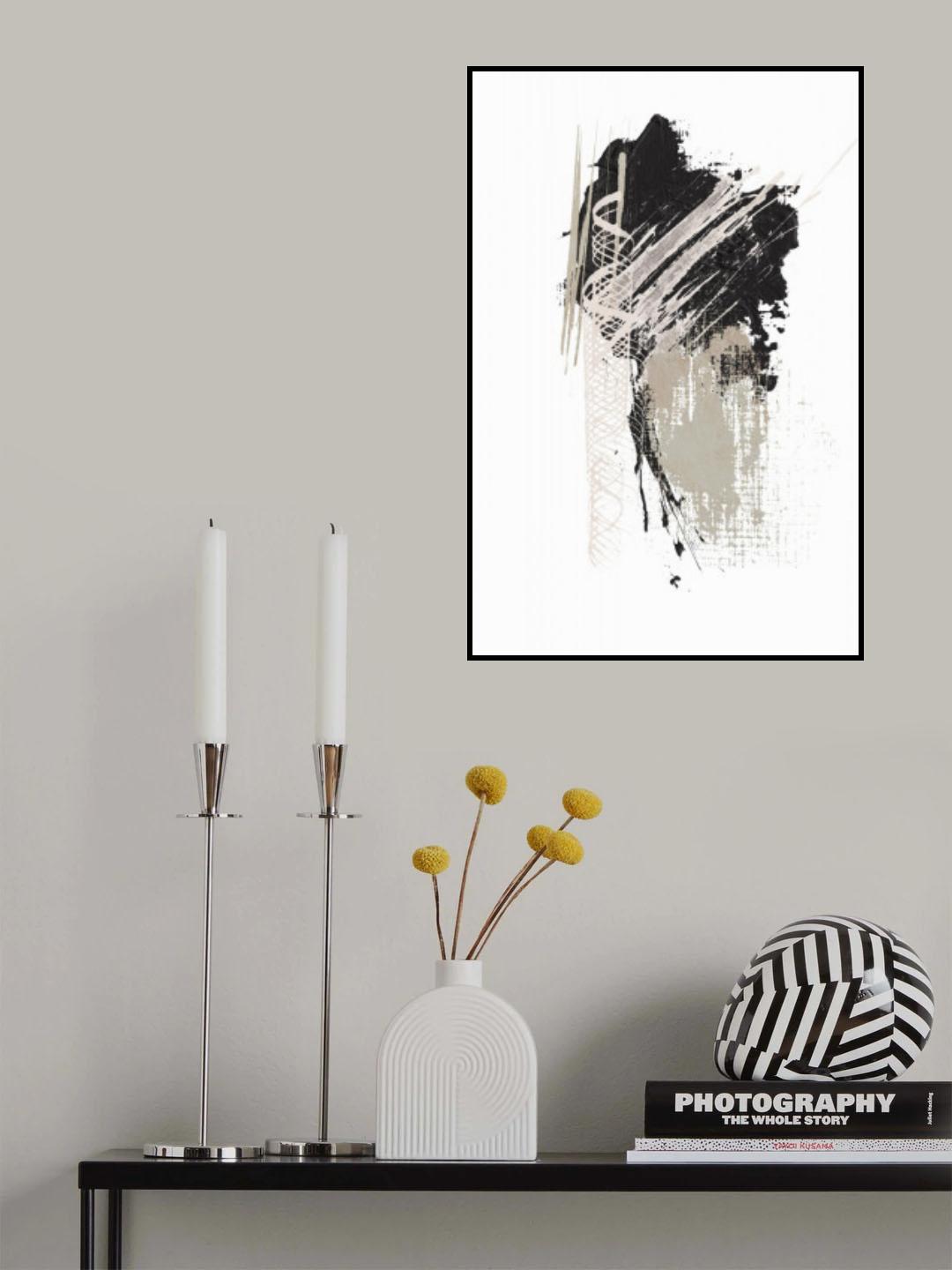 Black N Silver 2 Poster och Canvastavla