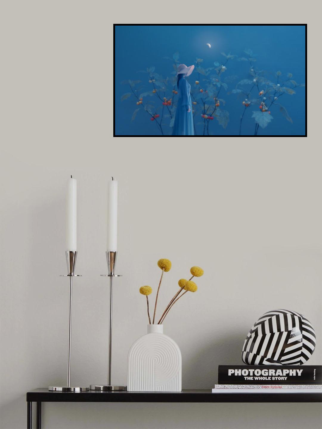 Blue Poster och Canvastavla