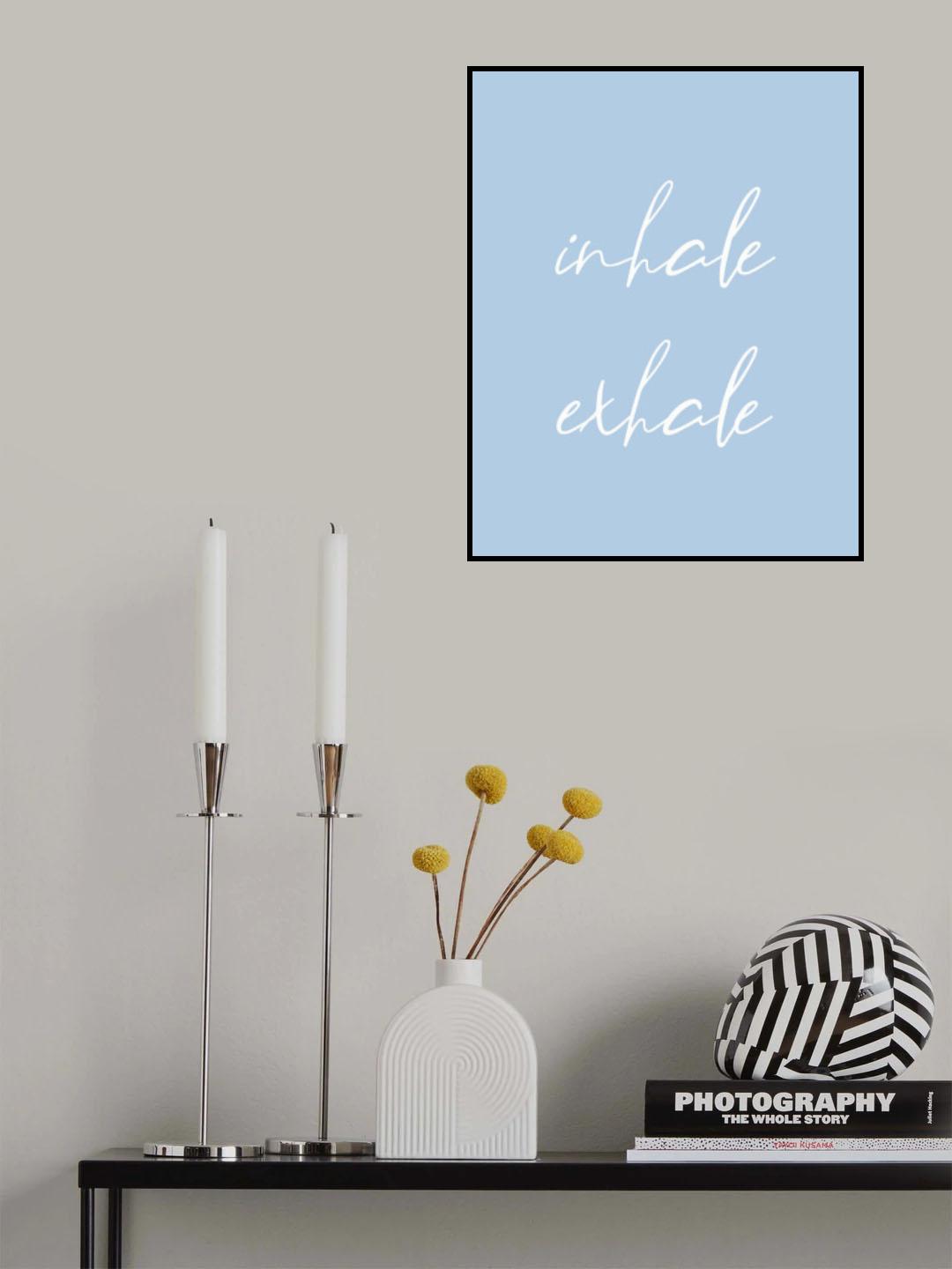 Inhale Exhale No3 Poster och Canvastavla