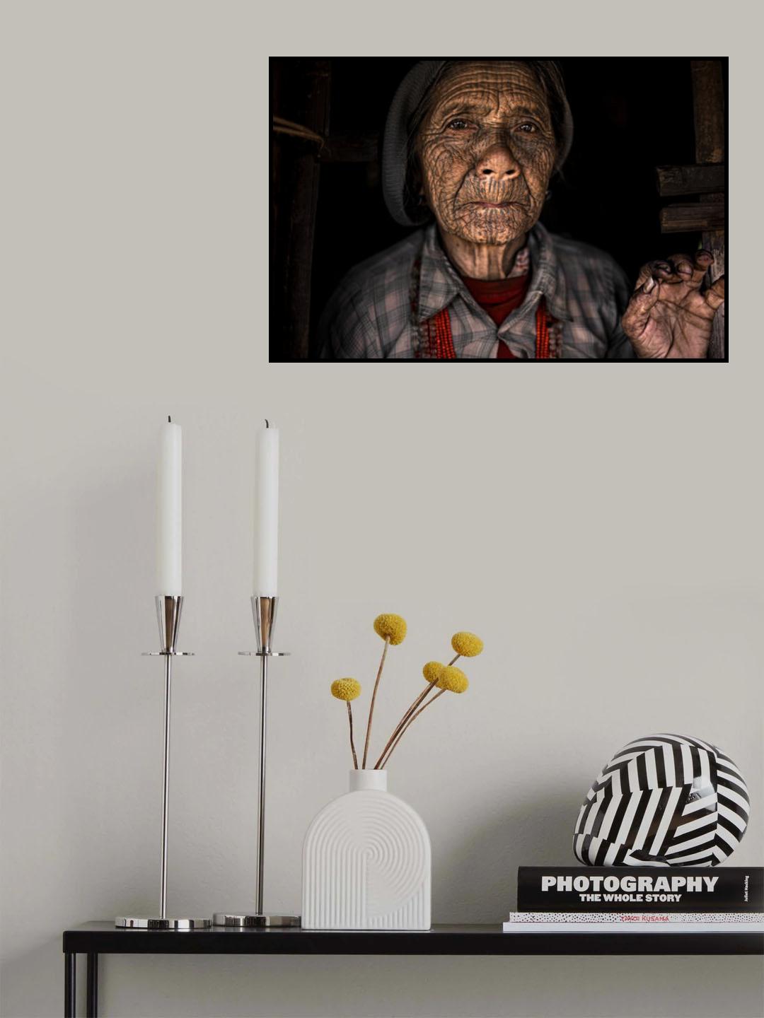 Chin woman Poster och Canvastavla