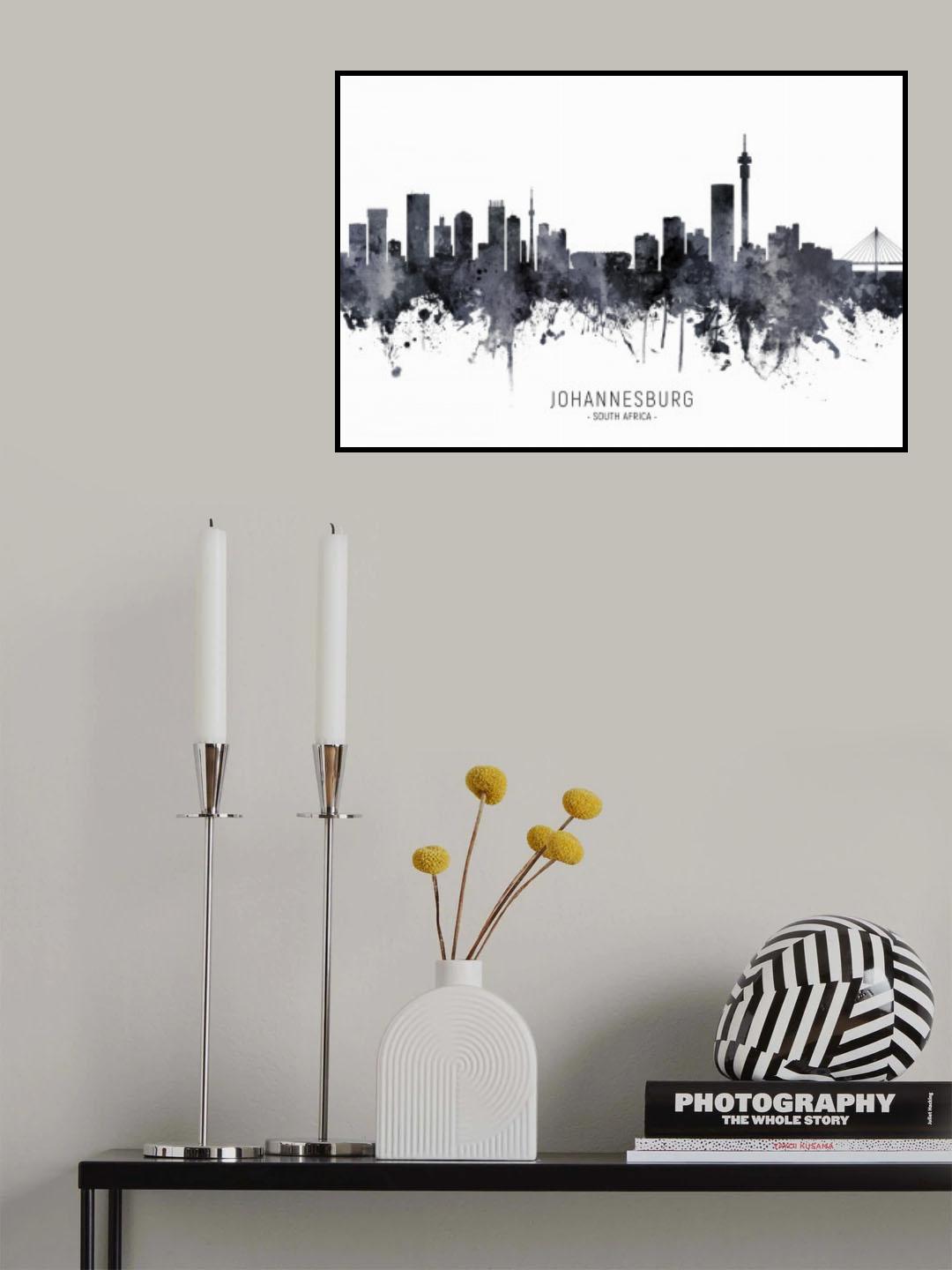 Johannesburg South Africa Skyline Poster och Canvastavla