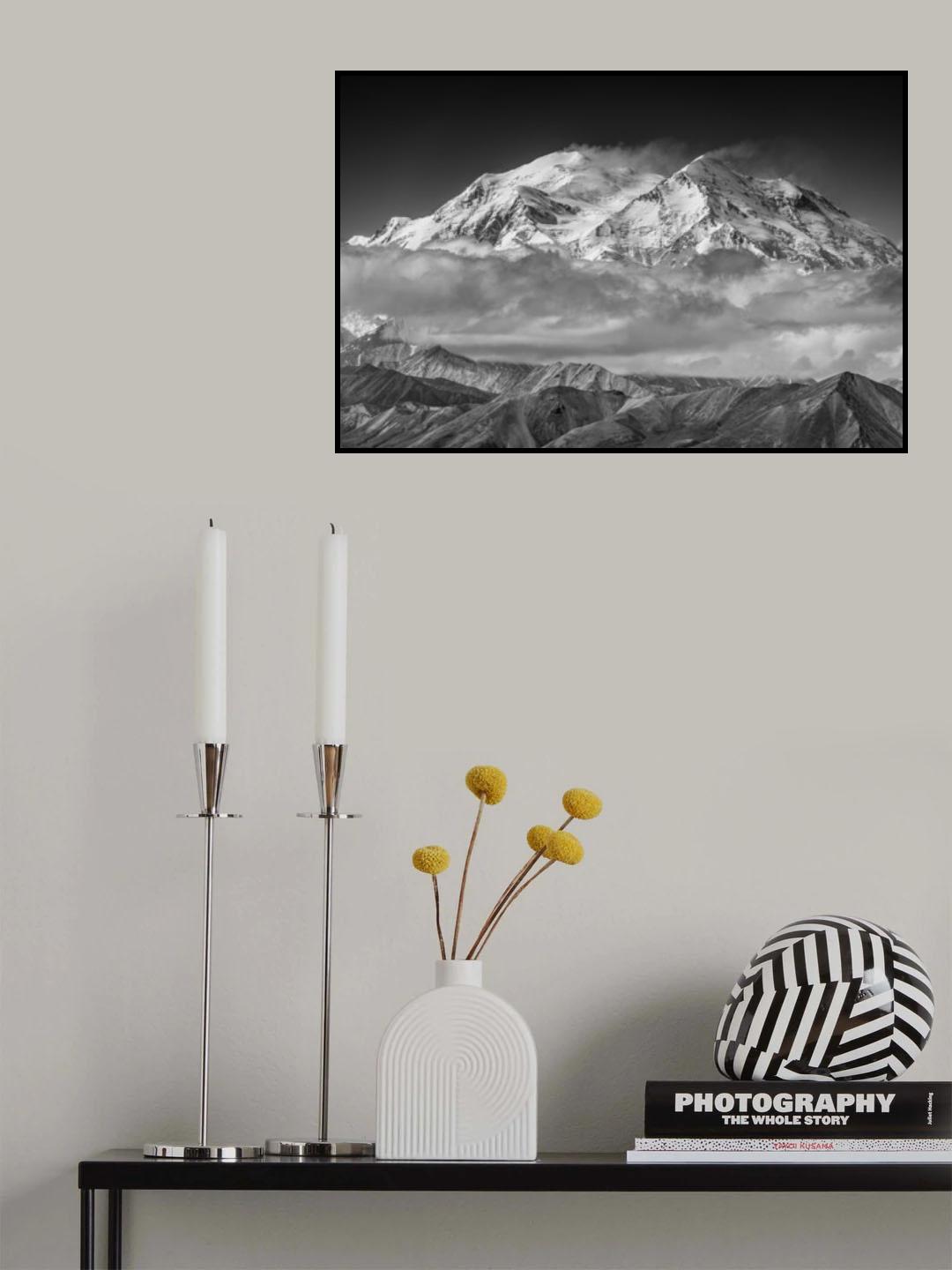 Denali from the opposing ridge line Poster och Canvastavla