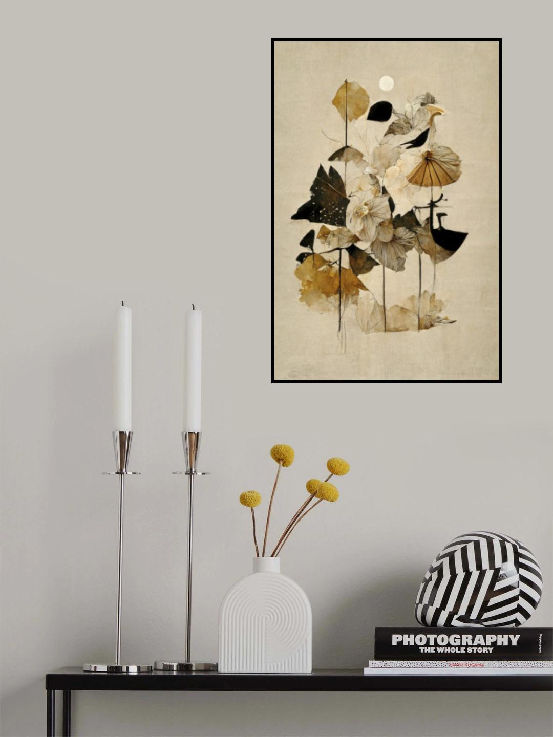 Flowers And Sun Poster och Canvastavla