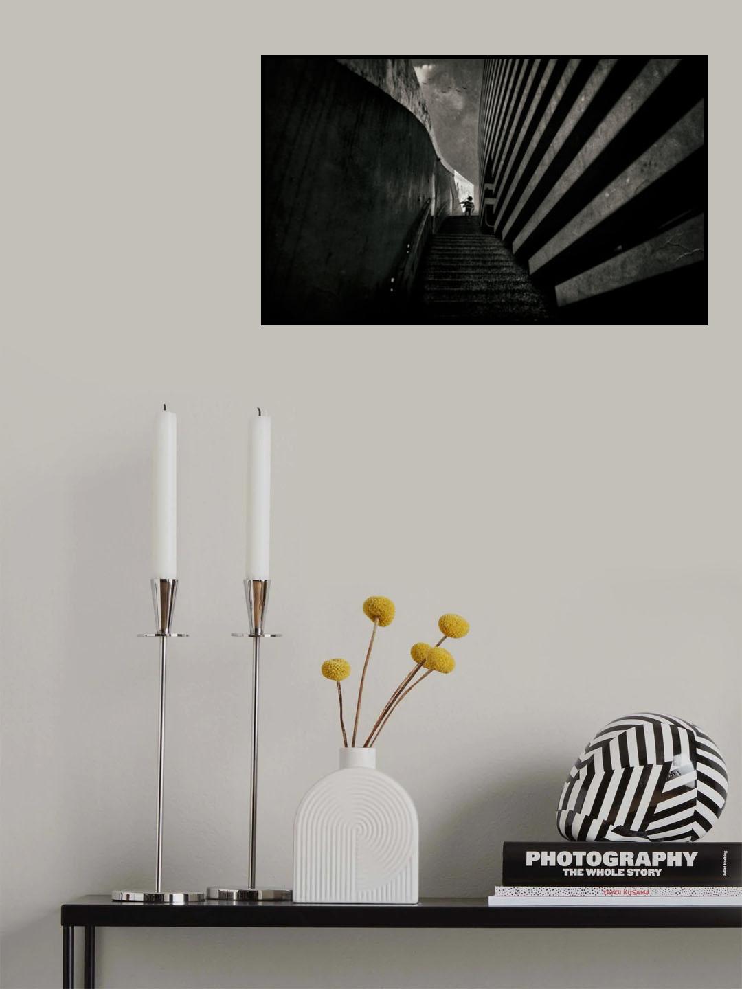 Little man running.......... Poster och Canvastavla