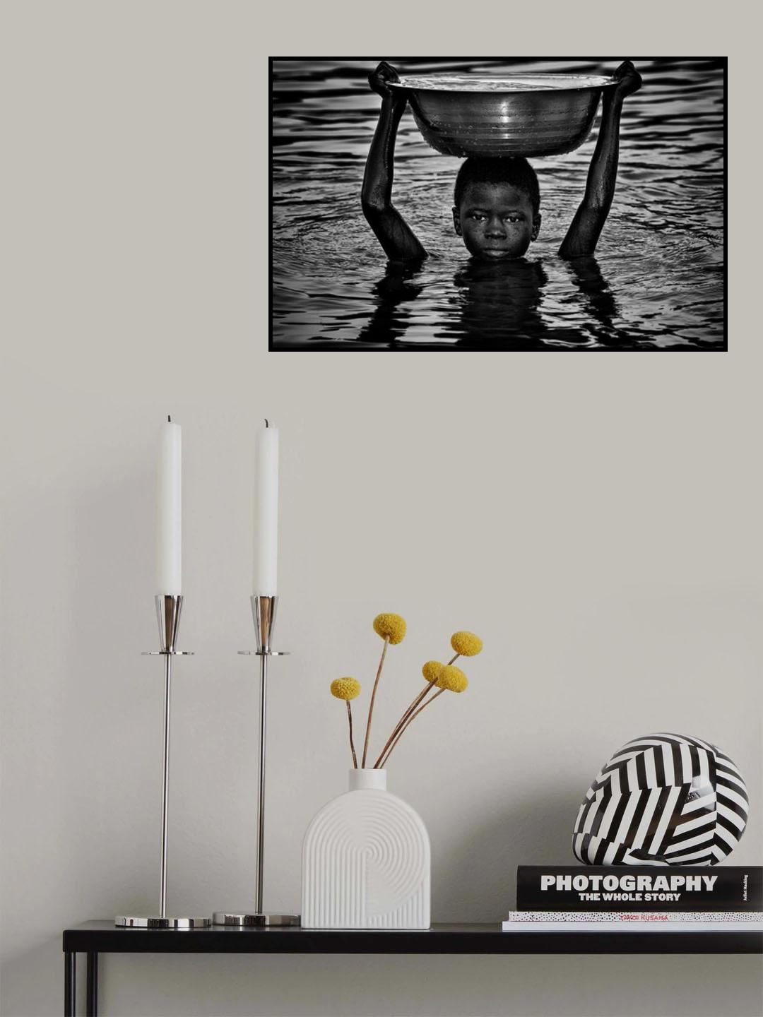 Going for water-I - Benin Poster och Canvastavla