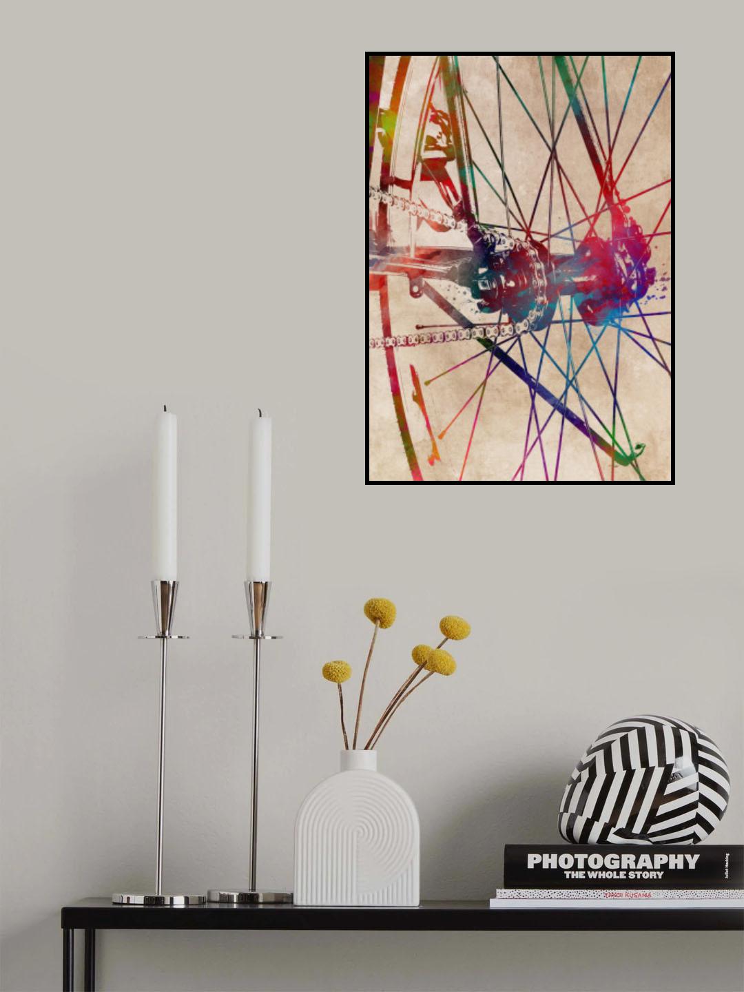 Cycling sport art 14 Poster och Canvastavla