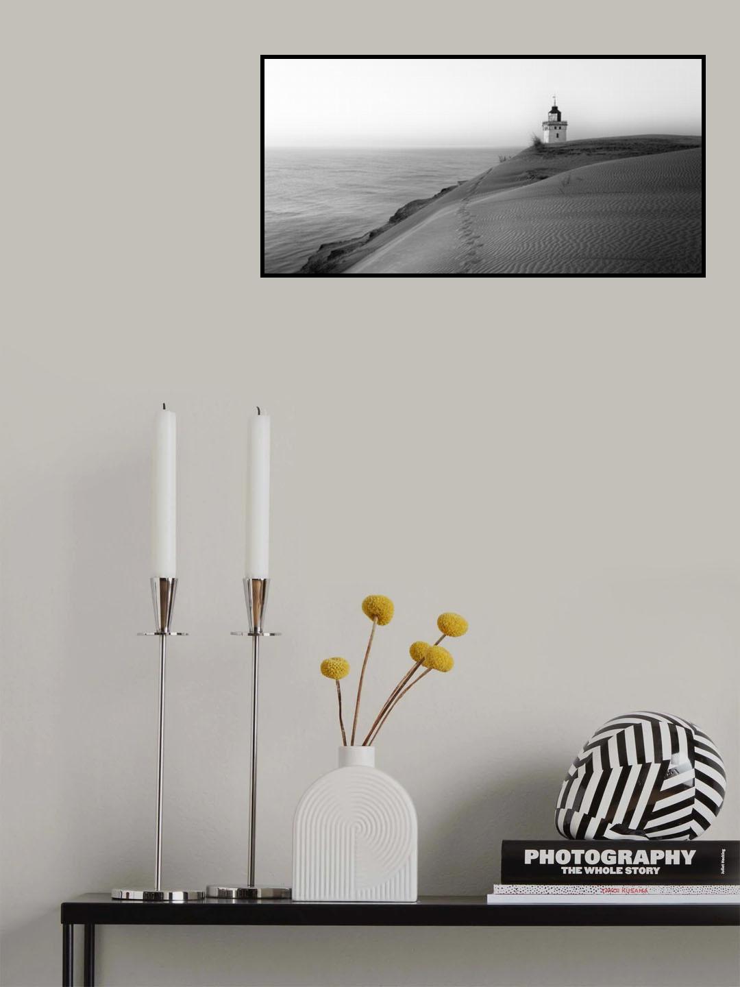 Traces at the lighthouse. Poster och Canvastavla