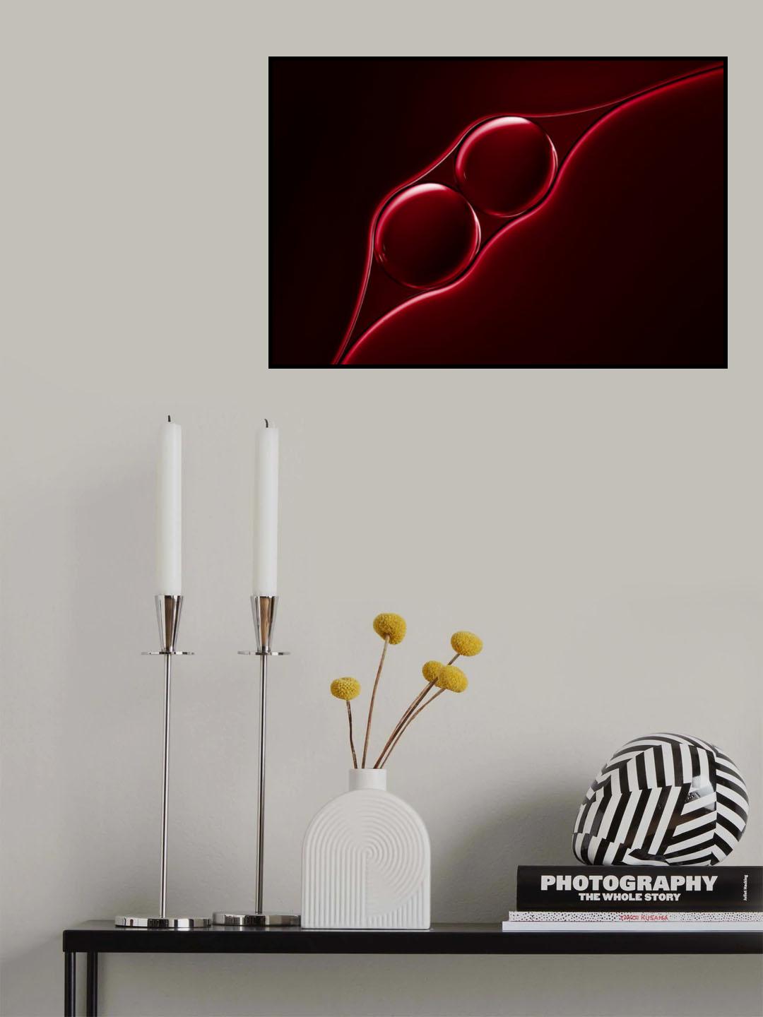 Crimson Drops Poster och Canvastavla