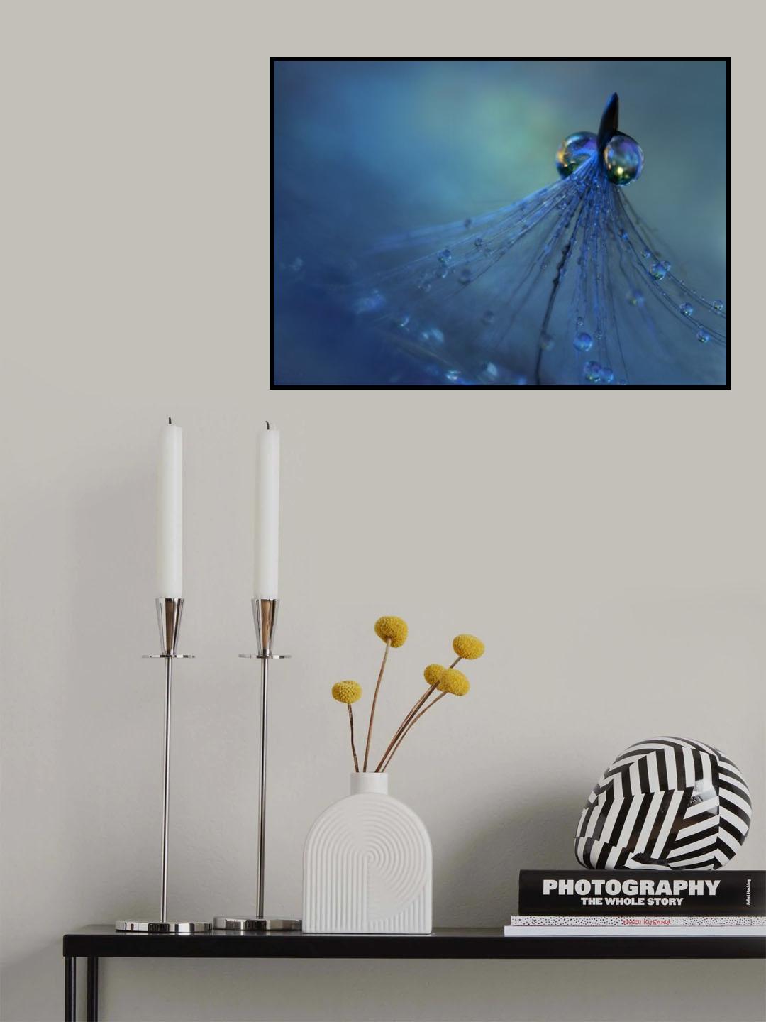 Dancing into the blue night Poster och Canvastavla