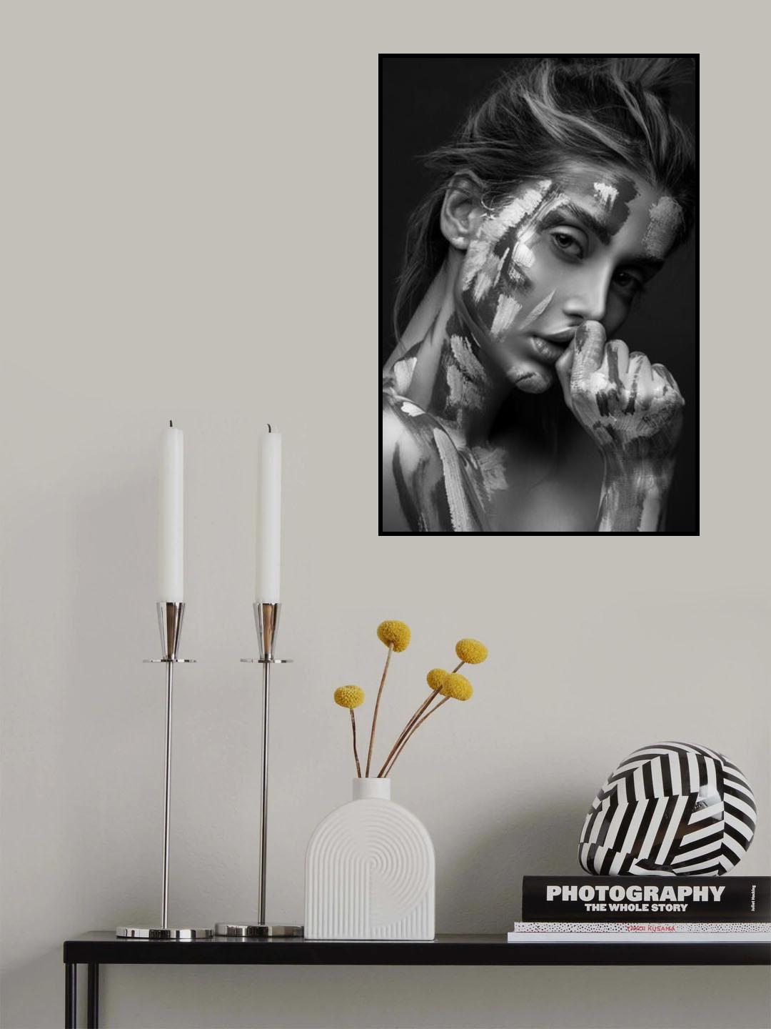 Painting Girl Poster och Canvastavla