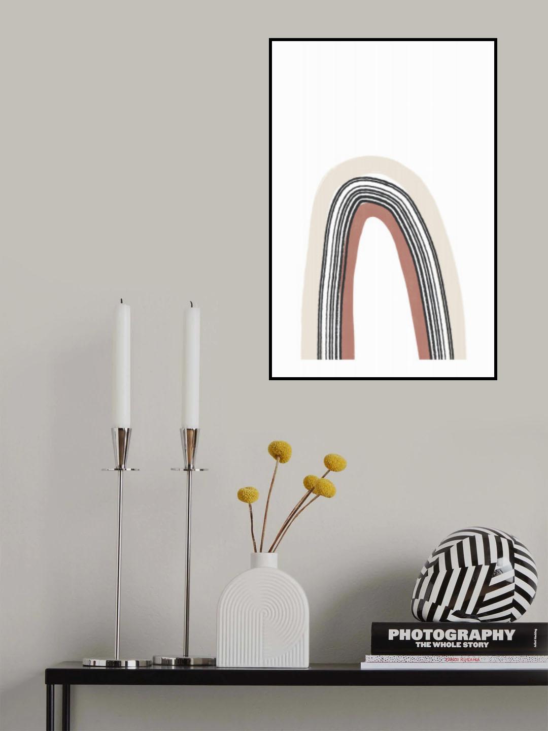 Textured Rainbow Poster och Canvastavla