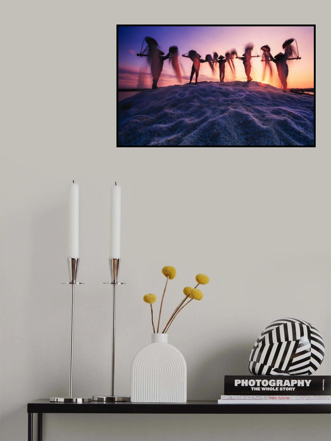 New day in the salt field Poster och Canvastavla