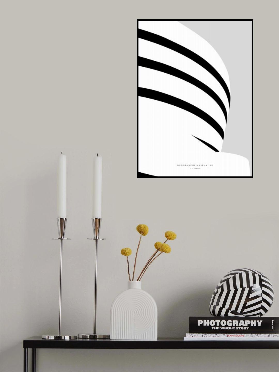 Minimal Guggenheim museum Poster och Canvastavla