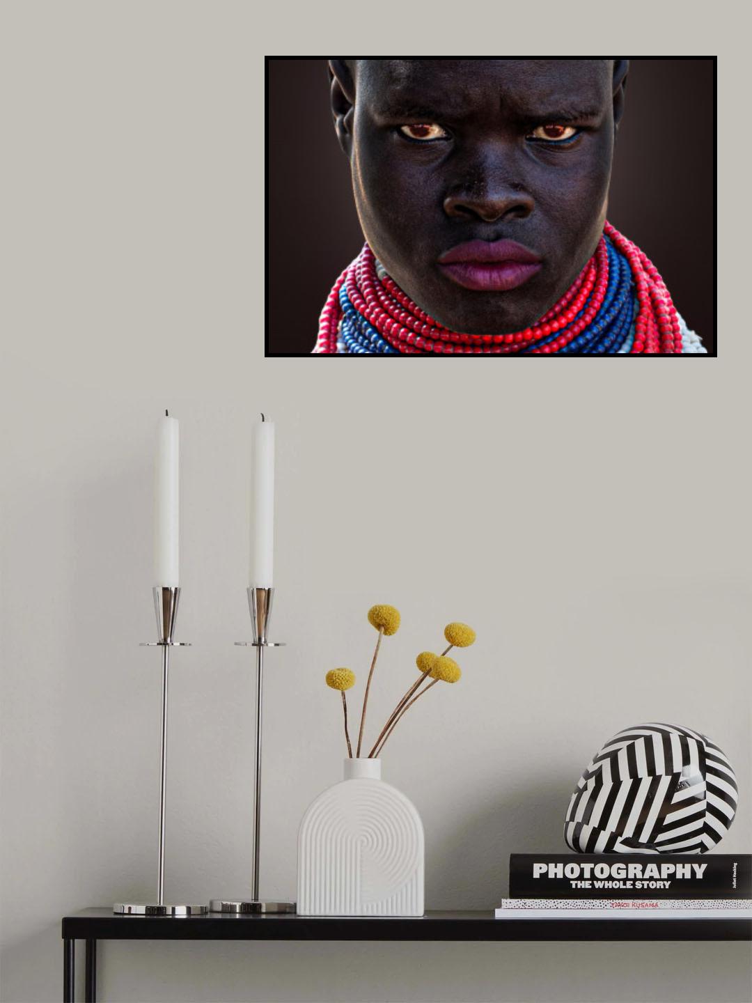 Turmi girl in the Omo valley (Ethiopia) Poster och Canvastavla