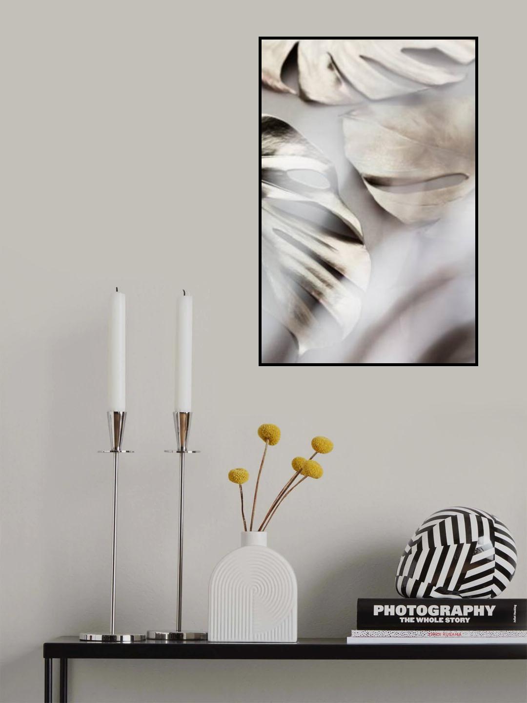 Monstera Gold 02 Poster och Canvastavla