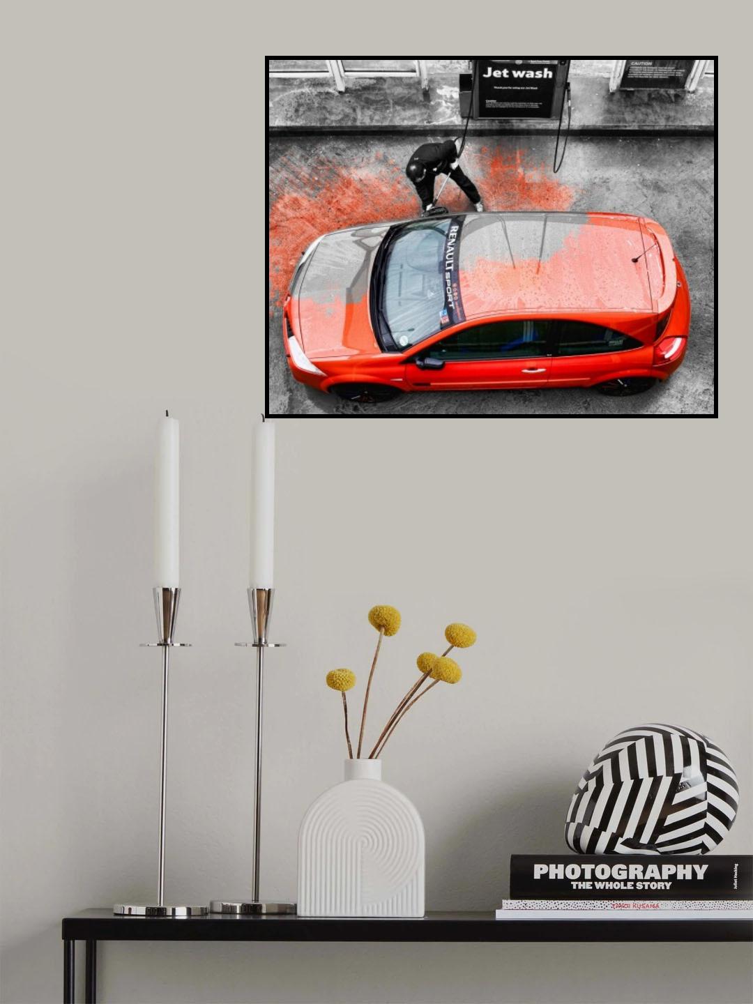 Car Wash Poster och Canvastavla